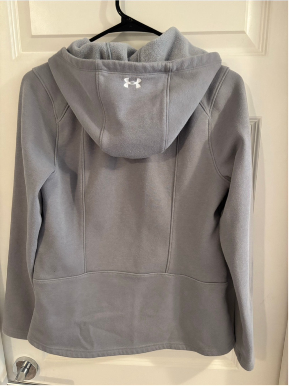 Women's Under Armour ColdGear Full Zip Hoodie Grey Size M - Picture 4 of 7